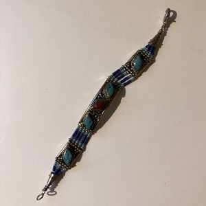 Morrocan women's bracelet made of real turquoise